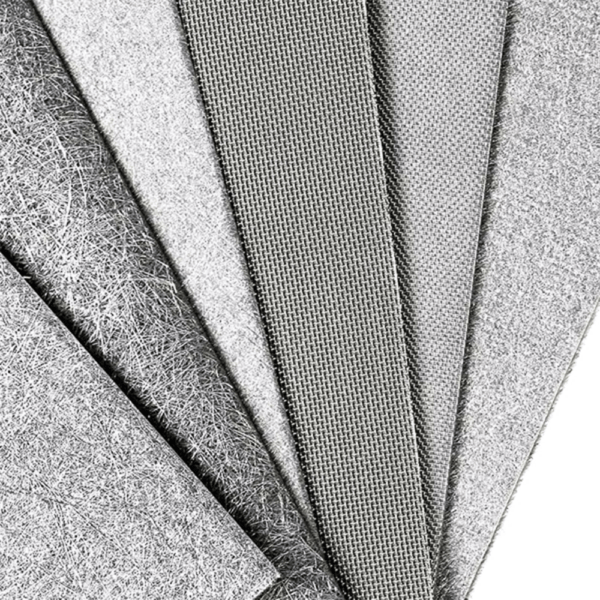 Materiale filtrante in feltro sinterizzato di acciaio inossidabile per uso industriale