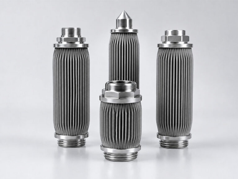 pleated or sintered filter