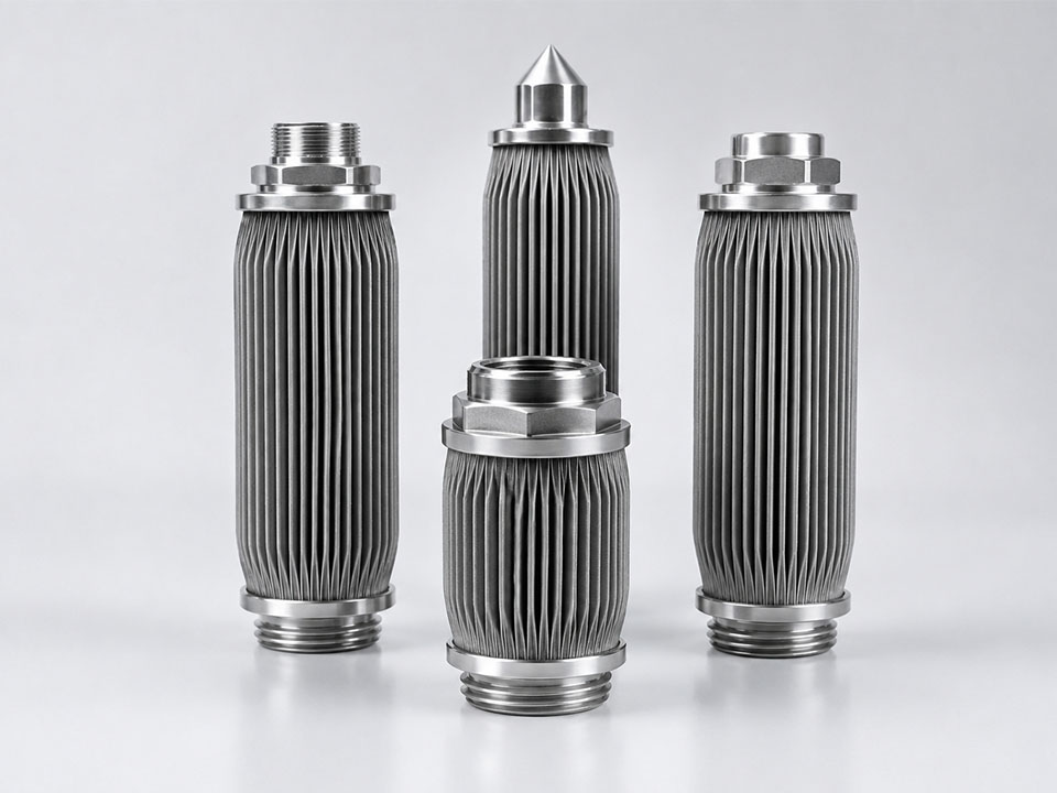 pleated or sintered filter